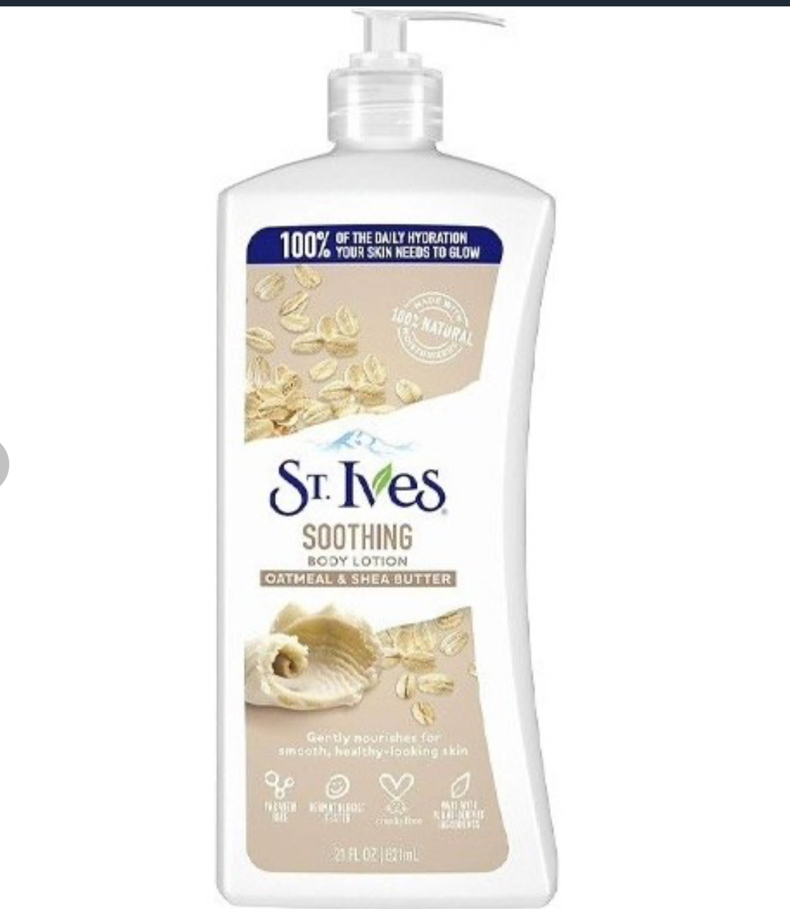 لوسیون بدن St.Ives مدل Soothing Apaisante حجم ۶۲۱ میلی لیتر حاوی شی باتر و جو دوسر